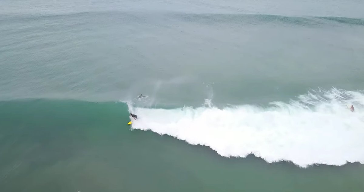 A punchy peak from above, Elliot Bay surf spot, Northland East, New Zealand.